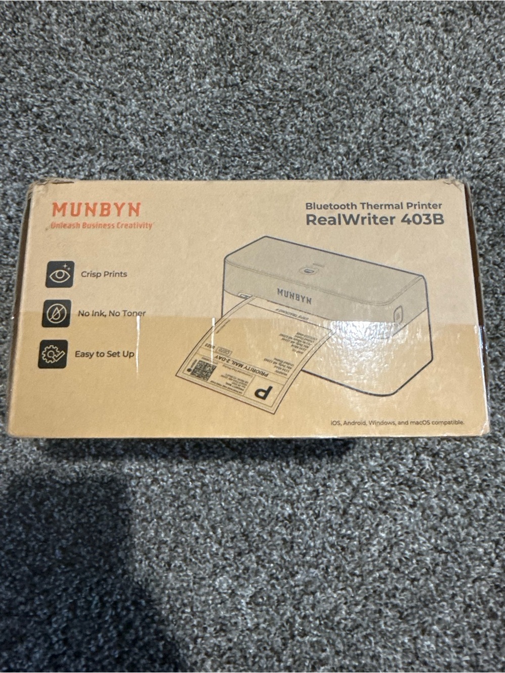 Lavender Bluetooth Label & Sticker Printer